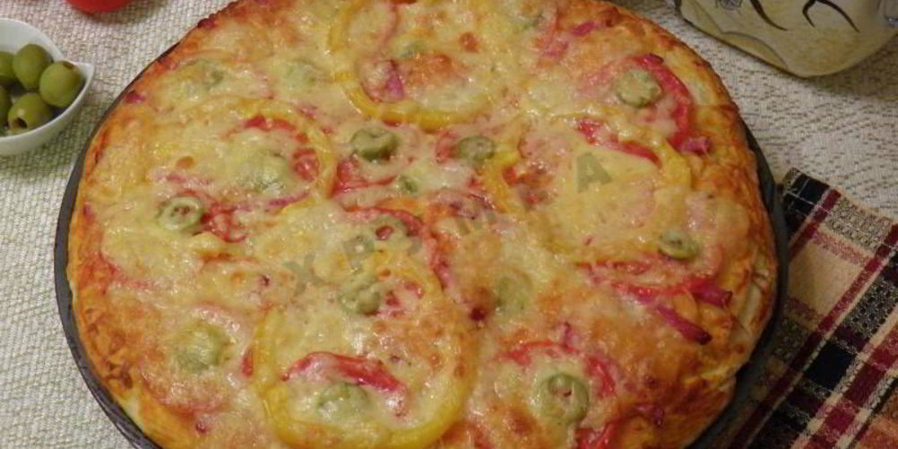 Как приготовить американскую пиццу на толстом тесте