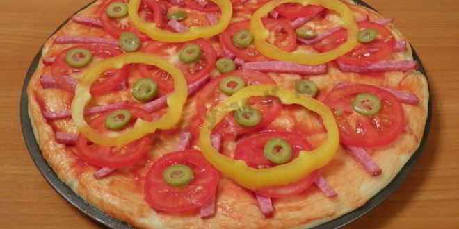 Рецепт американской пиццы на толстом тесте