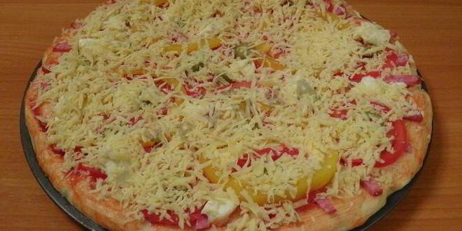 Рецепт американской пиццы на толстом тесте