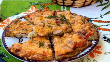 Рецепт Аппетитной кабачковой пиццы