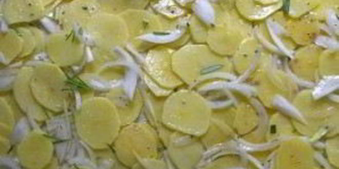 Рецепт картофельной пиццы с розмарином