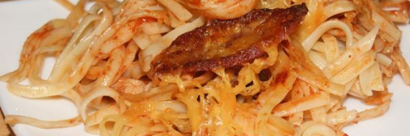 Рецепт Пасты-пиццы в духовке Аппетитная