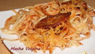 Рецепт Пасты-пиццы в духовке Аппетитная