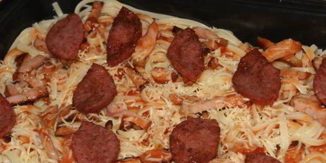 Рецепт пасты-пиццы в духовке аппетитная