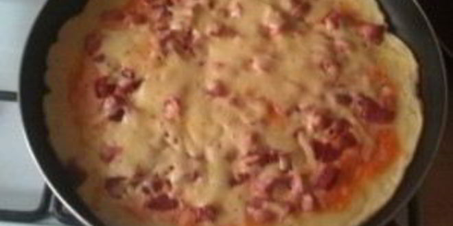 Рецепт пиццы быстро на сковороде