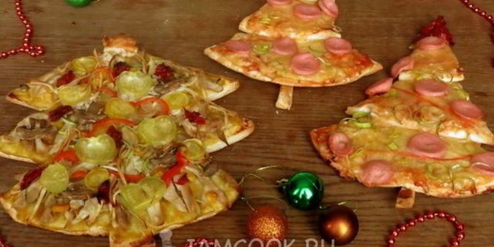 Как приготовить пиццу елка