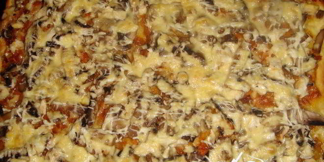 Рецепт пиццы грибной