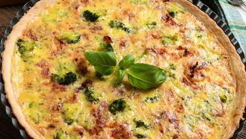 Рецепт Пиццы из кабачков и брокколи, запеченная в духовке