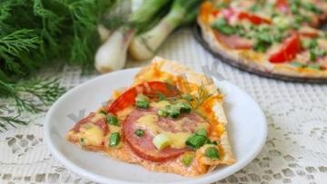 Рецепт Пиццы из лаваша в духовке