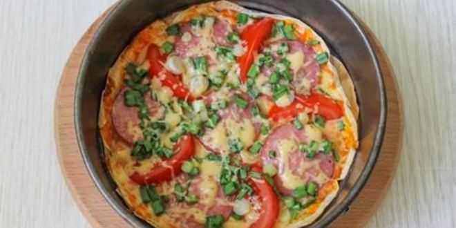 Рецепт пиццы из лаваша в духовке