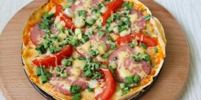 Рецепт пиццы из лаваша в духовке