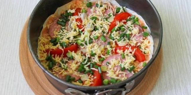 Рецепт пиццы из лаваша в духовке