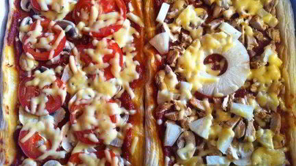 Рецепт Пиццы из слоеного теста