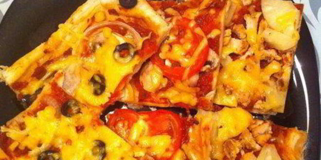 Рецепт пиццы из слоеного теста