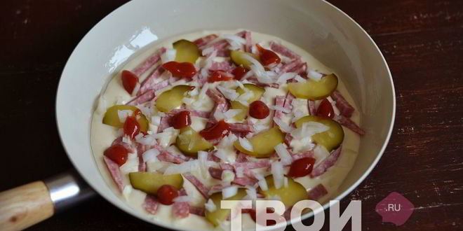 Рецепт пиццы-минутки