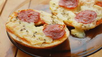 Рецепт Пиццы на батоне