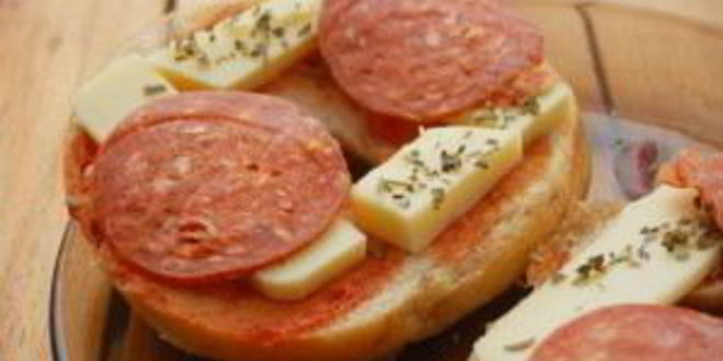 Рецепт пиццы на батоне