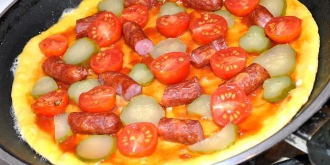 Рецепт пиццы на сковороде