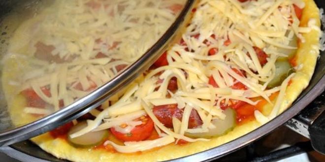 Рецепт пиццы на сковороде