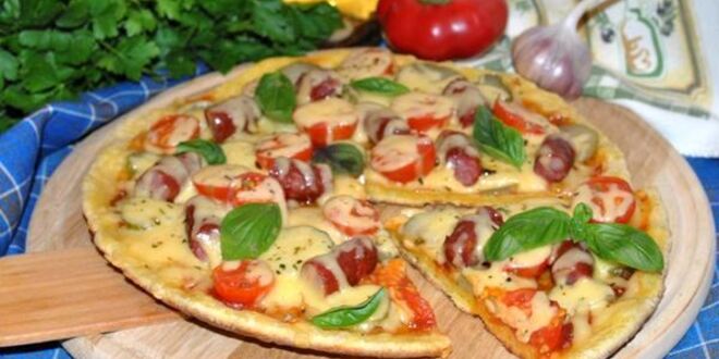 Рецепт пиццы на сковороде