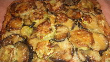 Рецепт Пиццы с баклажанами и кабачками