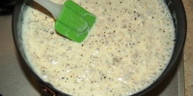 Рецепт пиццы с белым соусом и шампиньонами