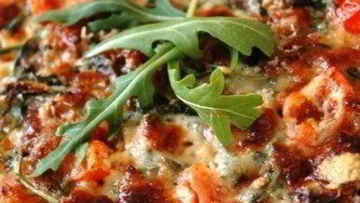 Рецепт Пиццы с луком-пореем и артошоками