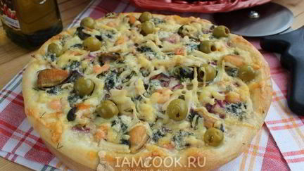 Рецепт Пиццы с морепродуктами