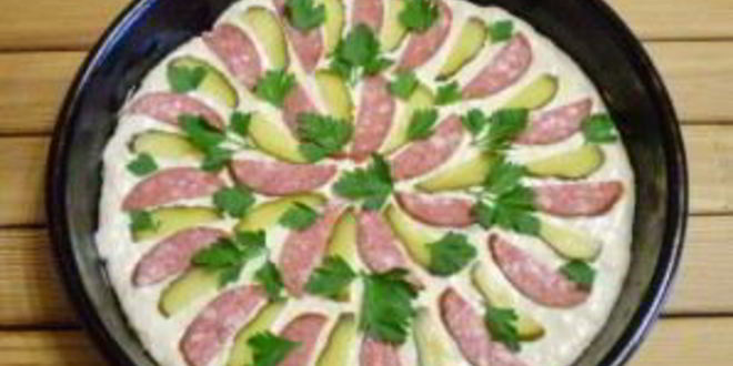 Рецепт пиццы с солеными огурцами