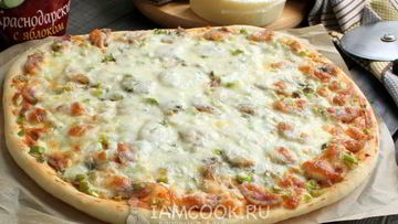 Рецепт Пиццы с сыром сулугуни