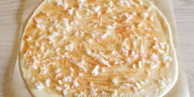 Рецепт пиццы с сыром сулугуни