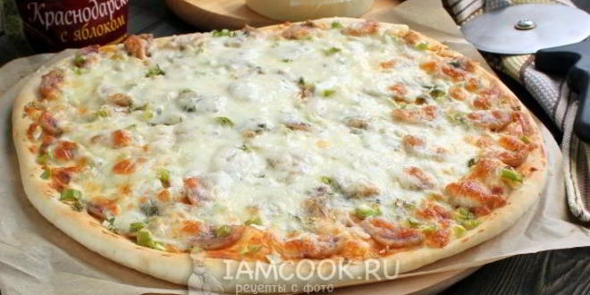 Рецепт пиццы с сыром сулугуни