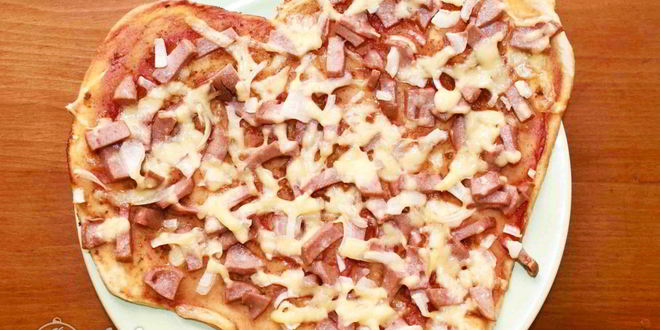 Рецепт пиццы в форме сердца