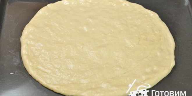 Рецепт постной пиццы с оливками и чесноком