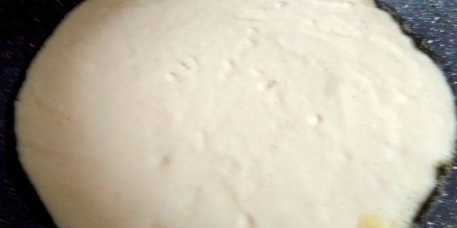 Рецепт заливной пиццы в сковороде