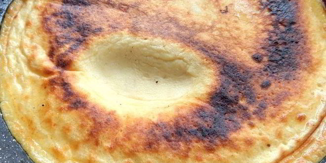 Рецепт заливной пиццы в сковороде