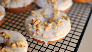 Рецепт Банановых пончиков с грецкими орехами