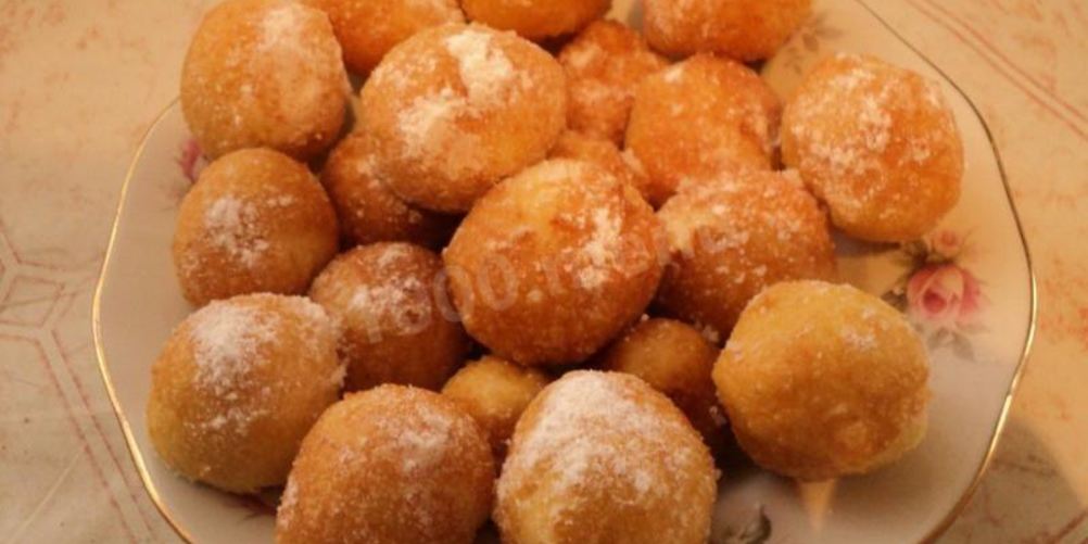 Как приготовить быстрые пончики жареные в масле