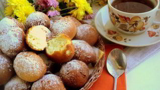 Рецепт Пончиков на сгущенном молоке