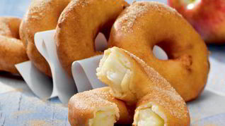Рецепт Пончиков с яблочной начинкой