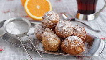 Рецепт Пончиков Zeppole с апельсиновым ароматом и нежностью яблока