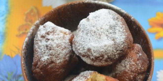 Рецепт творожных пончиков с малиной