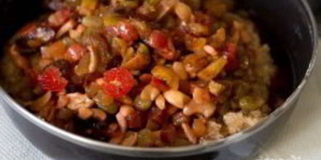 Рецепт коврижки с сухофруктами