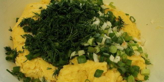 Рецепт кукурузни коврижка с зеленью