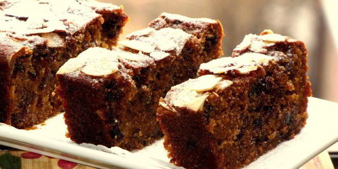 Рецепт постной коврижки с вареньем