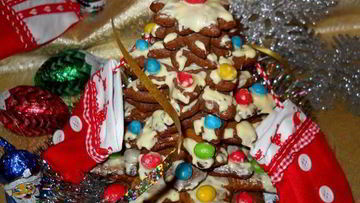 Рецепт Пряничной елочки Яркие огни