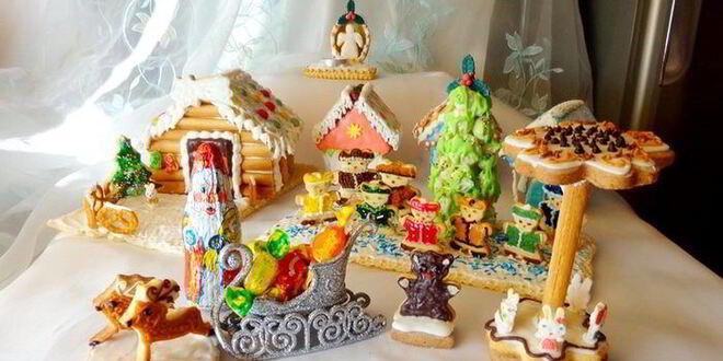 Рецепт пряничной рождественской деревни