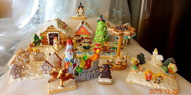 Рецепт пряничной рождественской деревни