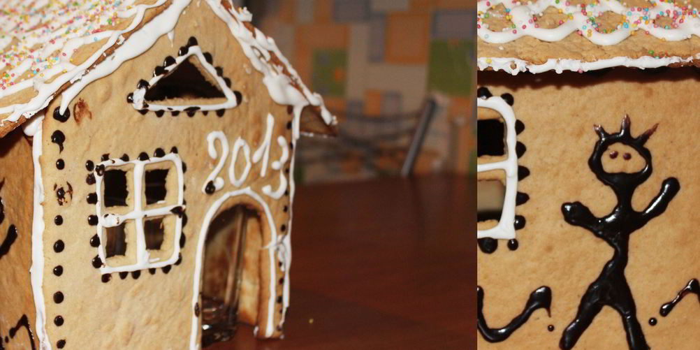 Как приготовить пряничный дом с шоколадной глазурью