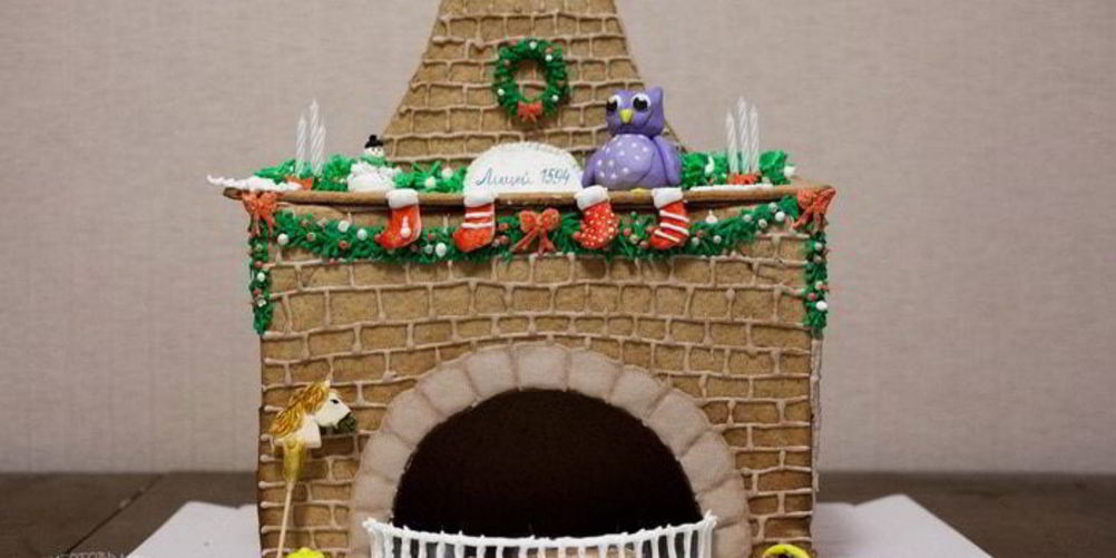 Как приготовить пряничный камин